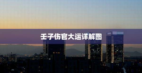壬子伤官大运详解图
