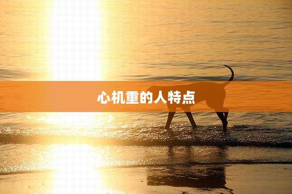 心机重的人特点