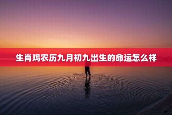生肖鸡农历九月初九出生的命运怎么样