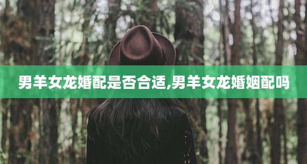 男羊女龙婚配是否合适,男羊女龙婚姻配吗