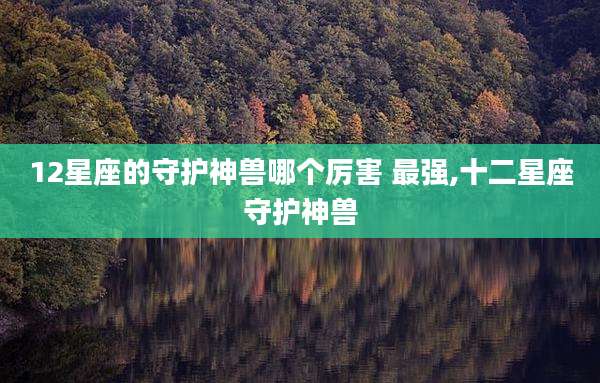 12星座的守护神兽哪个厉害 最强,十二星座守护神兽