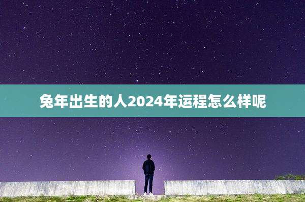 兔年出生的人2024年运程怎么样呢