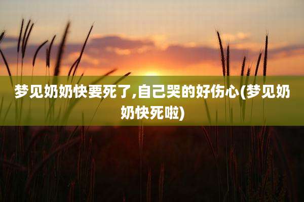 梦见奶奶快要死了,自己哭的好伤心(梦见奶奶快死啦)