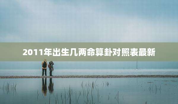 2011年出生几两命算卦对照表最新