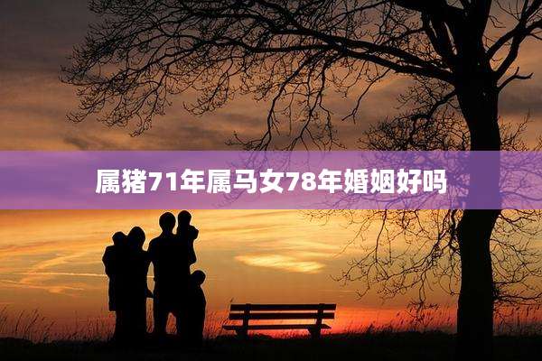 属猪71年属马女78年婚姻好吗