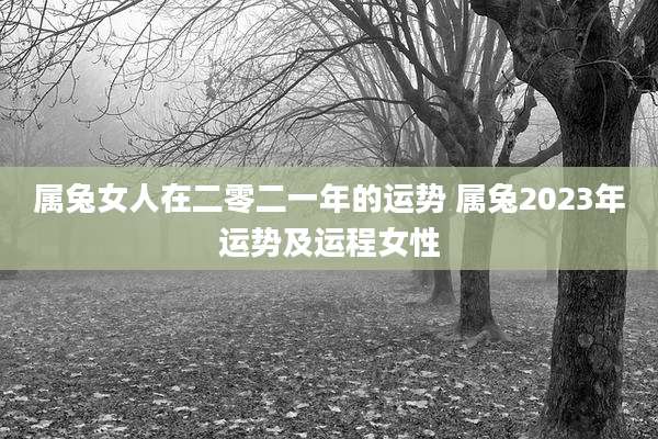 属兔女人在二零二一年的运势 属兔2023年运势及运程女性