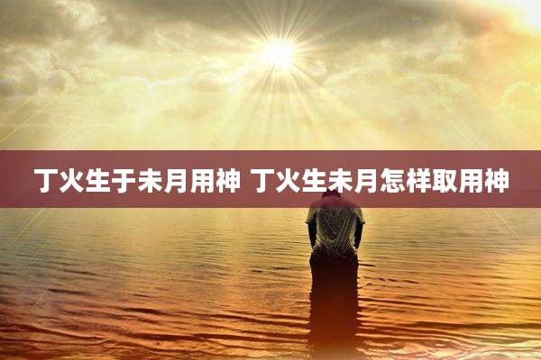 丁火生于未月用神 丁火生未月怎样取用神