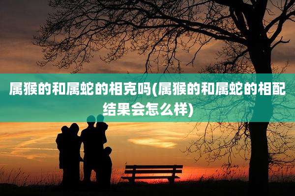 属猴的和属蛇的相克吗(属猴的和属蛇的相配结果会怎么样)
