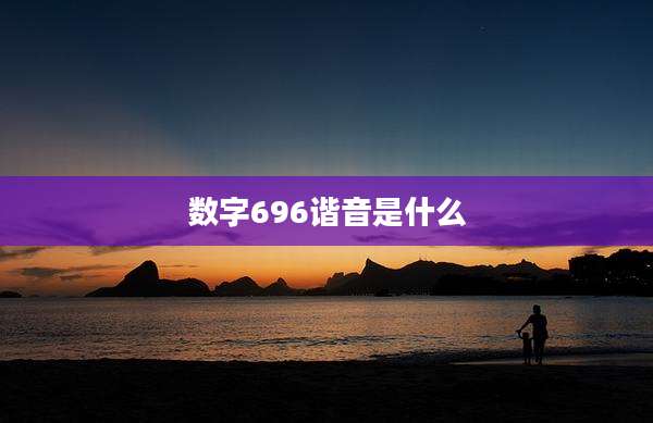 数字696谐音是什么