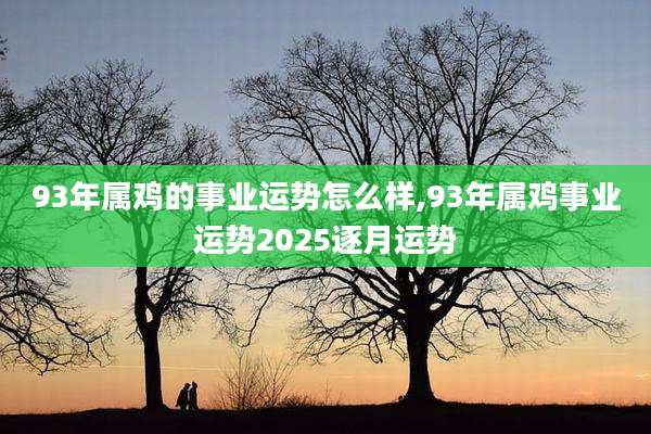 93年属鸡的事业运势怎么样,93年属鸡事业运势2025逐月运势