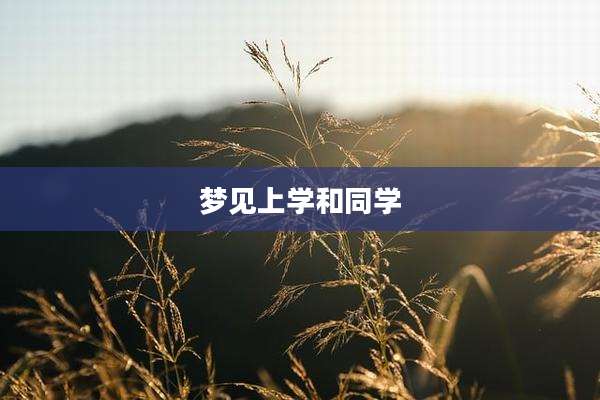 梦见上学和同学