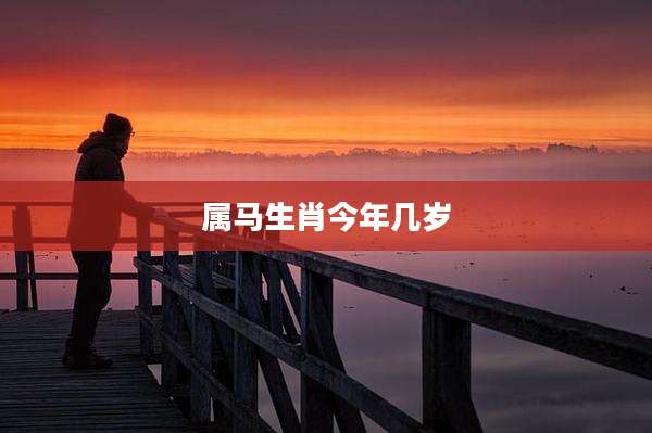 属马生肖今年几岁