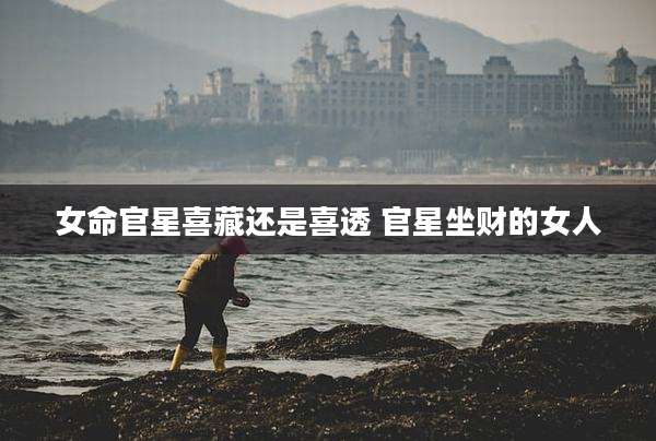 女命官星喜藏还是喜透 官星坐财的女人