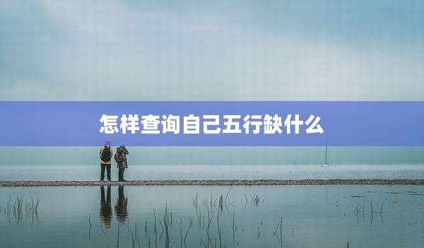 怎样查询自己五行缺什么