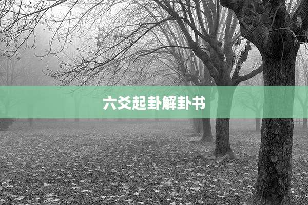 六爻起卦解卦书