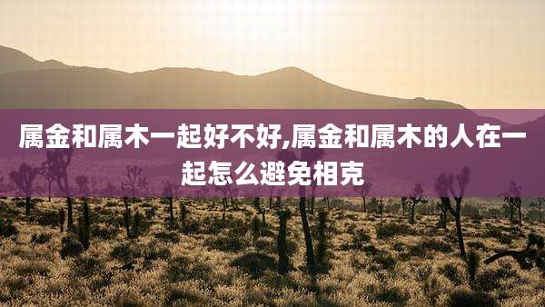 属金和属木一起好不好,属金和属木的人在一起怎么避免相克