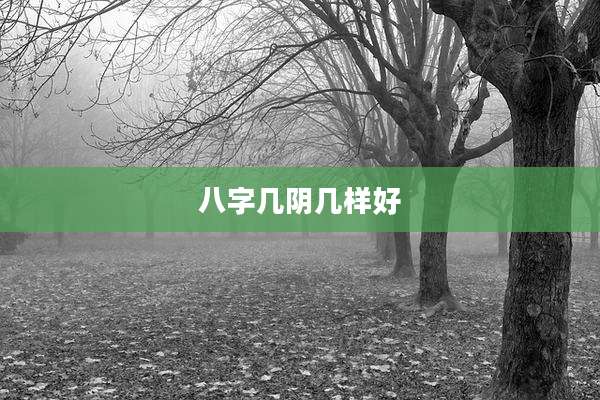 八字几阴几样好