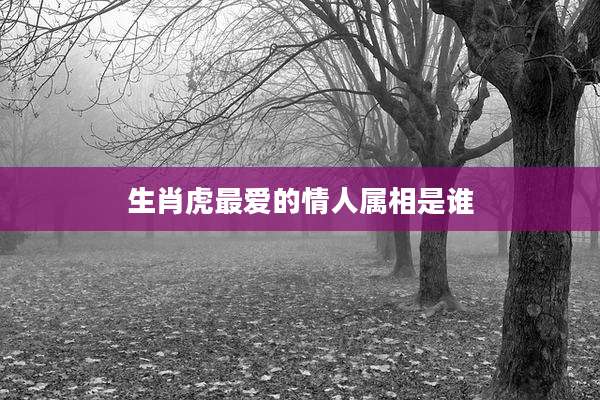 生肖虎最爱的情人属相是谁