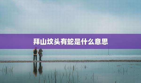 拜山坟头有蛇是什么意思