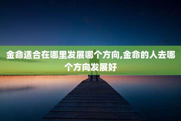 金命适合在哪里发展哪个方向,金命的人去哪个方向发展好