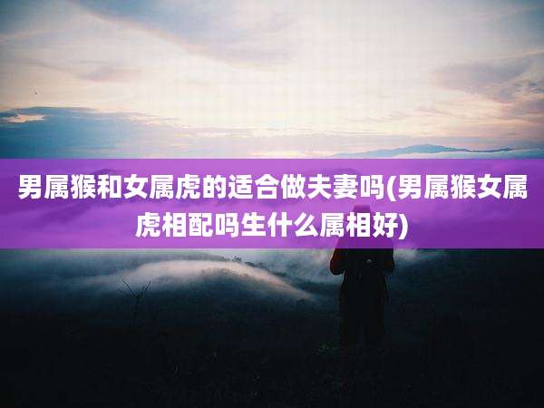 男属猴和女属虎的适合做夫妻吗(男属猴女属虎相配吗生什么属相好)