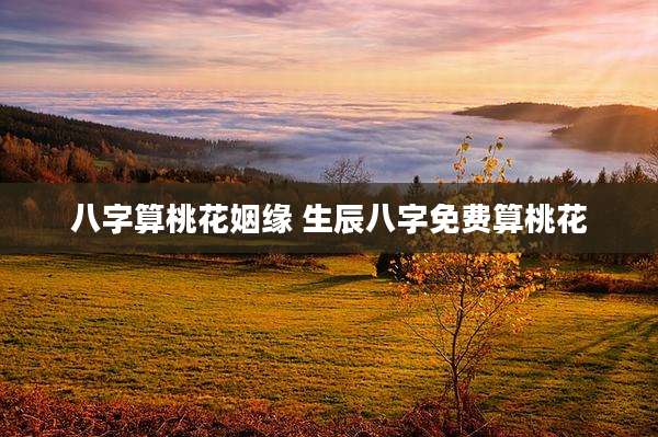 八字算桃花姻缘 生辰八字免费算桃花