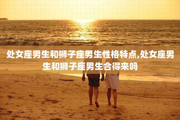 处女座男生和狮子座男生性格特点,处女座男生和狮子座男生合得来吗