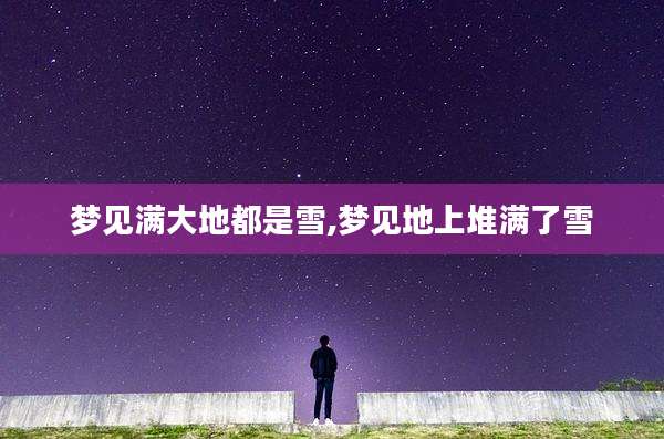 梦见满大地都是雪,梦见地上堆满了雪