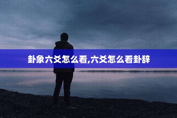 卦象六爻怎么看,六爻怎么看卦辞