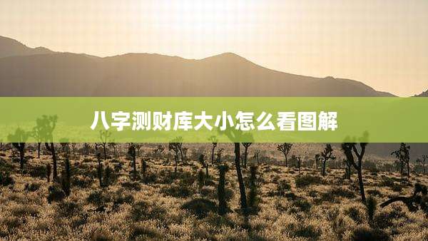 八字测财库大小怎么看图解