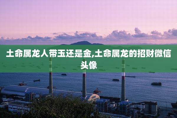 土命属龙人带玉还是金,土命属龙的招财微信头像