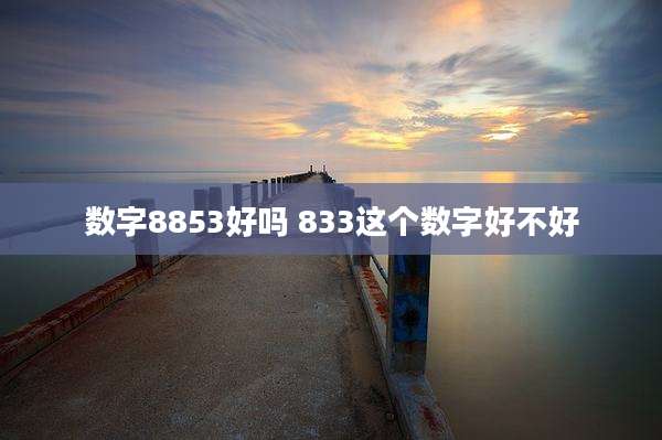 数字8853好吗 833这个数字好不好