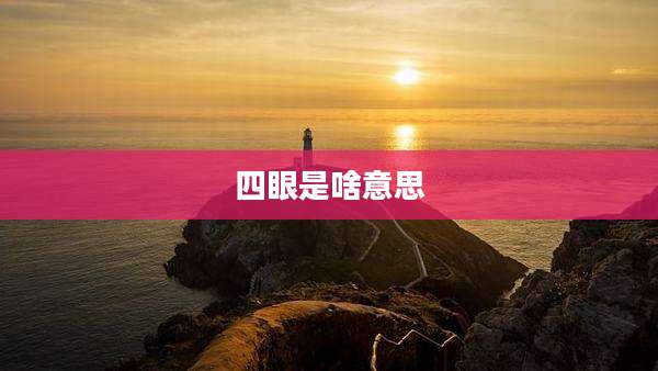 四眼是啥意思