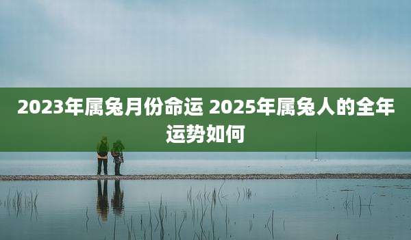 2023年属兔月份命运 2025年属兔人的全年运势如何