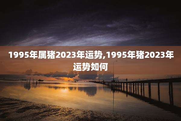1995年属猪2023年运势,1995年猪2023年运势如何