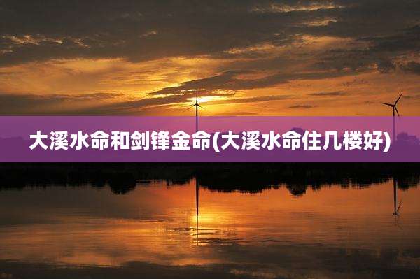 大溪水命和剑锋金命(大溪水命住几楼好)