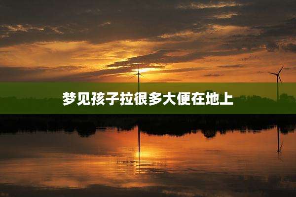 梦见孩子拉很多大便在地上