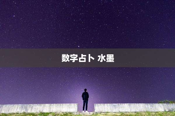 数字占卜 水墨