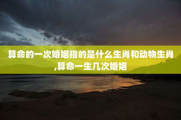 算命的一次婚姻指的是什么生肖和动物生肖,算命一生几次婚姻