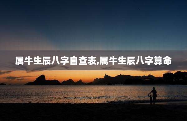 属牛生辰八字自查表,属牛生辰八字算命