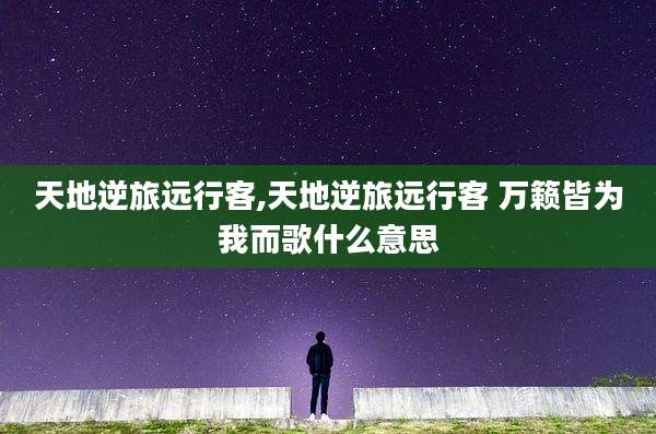 天地逆旅远行客,天地逆旅远行客 万籁皆为我而歌什么意思