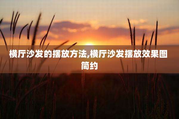 横厅沙发的摆放方法,横厅沙发摆放效果图 简约