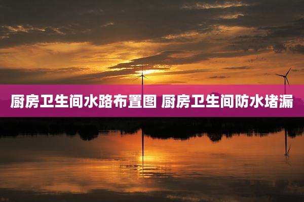 厨房卫生间水路布置图 厨房卫生间防水堵漏