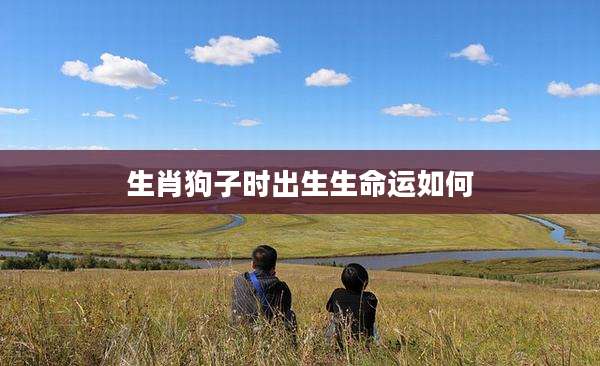 生肖狗子时出生生命运如何