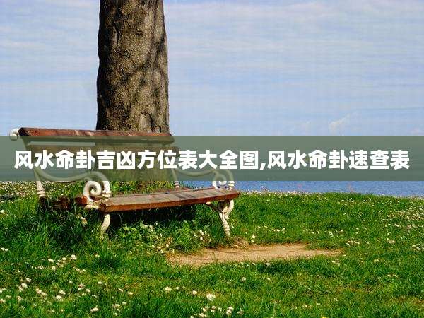 风水命卦吉凶方位表大全图,风水命卦速查表