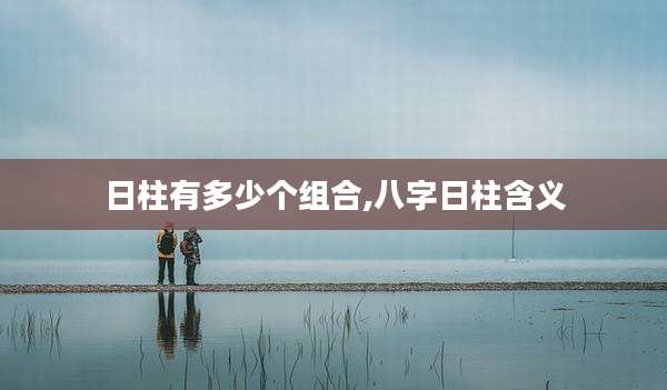 日柱有多少个组合,八字日柱含义