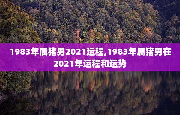 1983年属猪男2021运程,1983年属猪男在2021年运程和运势