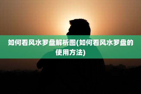 如何看风水罗盘解析图(如何看风水罗盘的使用方法)