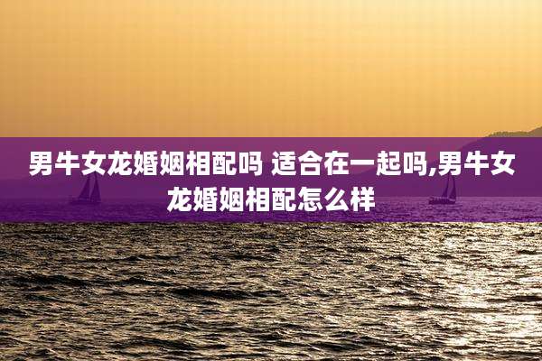 男牛女龙婚姻相配吗 适合在一起吗,男牛女龙婚姻相配怎么样