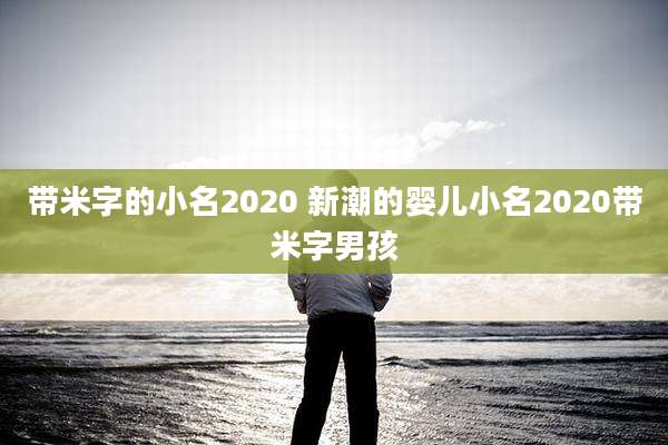 带米字的小名2020 新潮的婴儿小名2020带米字男孩